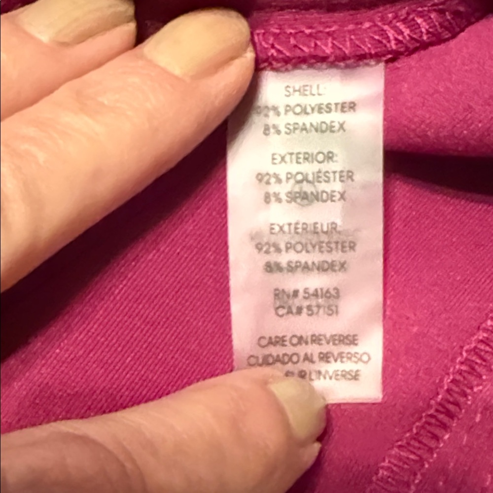 NWT Calvin Klein Fuchsia Long Sleeve Dress 6 - Picture 10 of 10